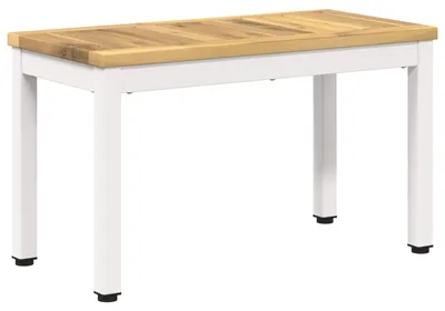 Productafbeelding van Salontafel, wit, 60,5 x 30 x 36 cm, massief acaciahout