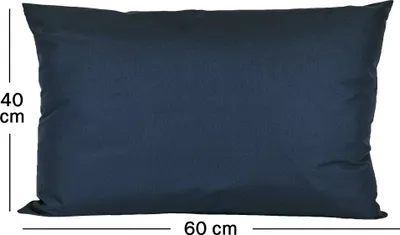 Produktbild von JACK 1x 40x60cm Outdoor Kissenhülle Bezug Lounge Garten Einfarbig, Farbe:Marine