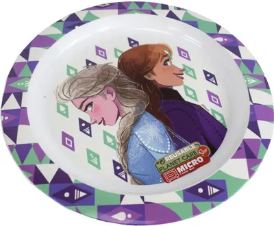 Produktbild von STOR Disney Frozen Kinder-Essteller, BPA-freier Kunststoff, mikrowellengeeignet, waschbar und wiederverwendbar