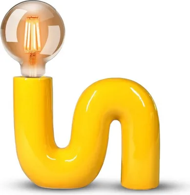 Image de Lampe à poser POP S E27 céramique jaune