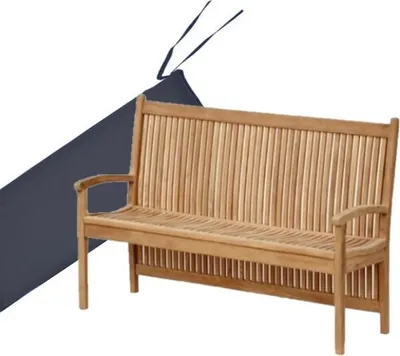 Produktbild von Teako Design Bankauflage für Gartenbank Pescara 120x54 cm 5 cm Schwarz