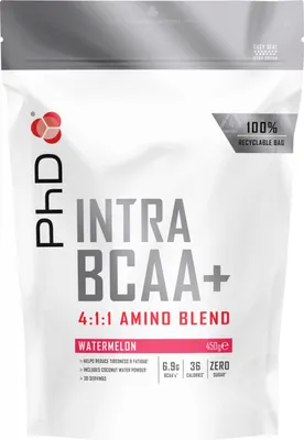 Produktbild von Intra BCAA Aminosäuren Pulver, Wassermelone, 450 g