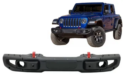 Imagen del producto de Parachoques delantero de metal para Jeep Wrangler JL 2018 en adelante, estilo "Hard Rock" conmemorativo del 10º aniversario.