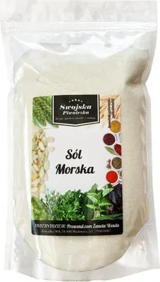 SÓL MORSKA DROBNA 1KG SWOJSKA PIWNICZKA