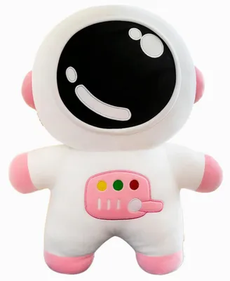 Image de Peluche astronaute, 25 cm, rose