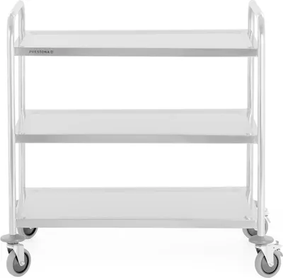 Produktbild von TECHNICA Servierwagen 3-Ebenen Edelstahl | Küchenwagen | 860×540×940 mm | Gastro Transportwagen