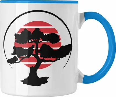 Produktbild von Trendation - Lustige Bonsai Tasse Geschenk für Bonsai-Liebhaber (Blau)