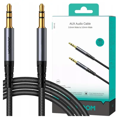 Obrázek produktu pro JOYROOM SY-A08, 3.5mm, Samec, 3.5mm, Samec, 1,2 m, Černá