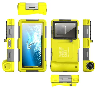 Produktbild von Tauchtelefon-Schutzhuelle, kompatibel mit iPhone Samsung, 15 m, professionelle wasserdichte Huelle fuer Unterwasser-Schnorcheln, Foto- und Videoaufnahmen