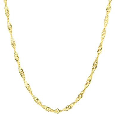 Produktbild von Goldkette Singapurkette Länge 42cm - Breite 1,0mm - 333-8 Karat Gold