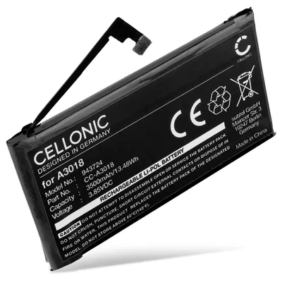 Immagine prodotto di Batteria A3018 compatibile con Apple iPhone 15 3500mAh Ricambi CELLONIC per telefoni cellucari, smartphone