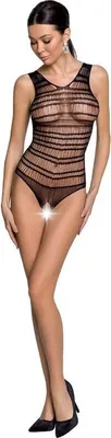 Produktbild von Passion - Woman Bs086 Schwarzer Bodystocking, Eine Grösse