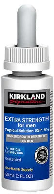Produktbild von Lösung, Kirkland Signature, Minoxidil 5%, Behandlung von Haarausfall, ohne Pipette, 60ml