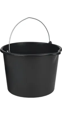 Immagine prodotto di Secchio da costruzione 20 l con beccuccio in polietilene nero
