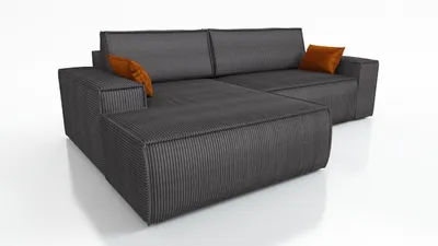 Produktbild von Ecksofa TOR mit Schlaffunktion. Farbe: Graphite.