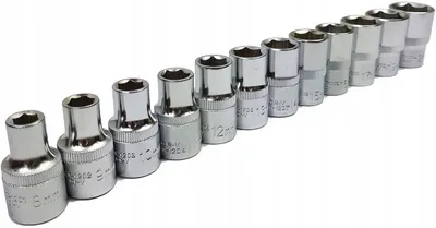 Produktbild von Yato YT-A00004 Steckschlüsselsatz Kurz 1/2 Zoll 12-teilig