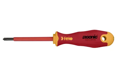Obrázok produktu pre felo skrutkovač Ergonic VDE 417 Z Plus/Minus Pozidriv slot Z1, Z2 - Certifikát DIN EN 60900 / AC 1000V, vyrobené v Nemecku Veľkosť:1