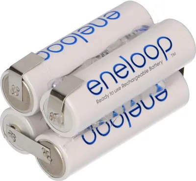 Produktbild von Eneloop AA F2x2 Würfel BK-3MCCE mit Lötfahne Modellbau Akkupack 4,8V Ni-MH