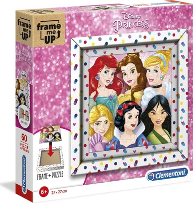 Produktbild von Clementoni Frame Me Up Puzzle - Disney -  Princess (60 Teile)