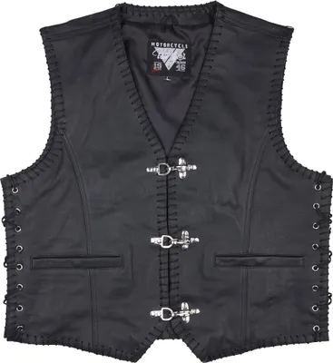 Immagine prodotto di Gilet in pelle da moto Modeka Badlands, nero, 5XL