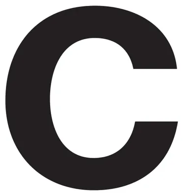 Produktbild von Hausnummer ''c'' Schwarz