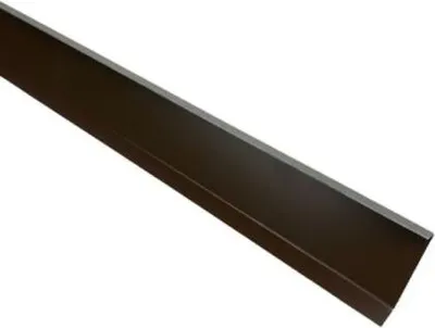 Produktbild von Kappleiste für Putz Alu braun RAL 8014 2 m lang