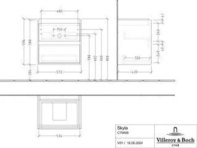 Produktbild von Villeroy & Boch C79400VJ WTUS Skyla C79400 572x596x439mm 2