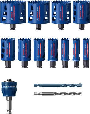 Obrázek produktu pro Sada pil EXPERT na otvory, 20/22/25/32/35/40/44/51/60/68/76mm,14 ks 2608900448