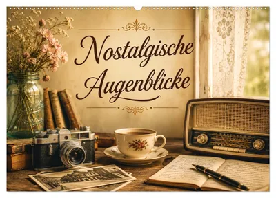 Zdjęcie produktu dla Nostalgiczne chwile (kalendarz ścienny 2027, format DIN A2, poziomy), kalendarz miesięczny CALVENDO