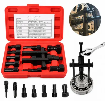 Produktbild von Lagerabzieher-Set für Motorräder - 2-Backen - 25–65 mm - Innenlager-Abzieher - Schwungradabzieher - Für Motorrad, Auto und Fahrrad