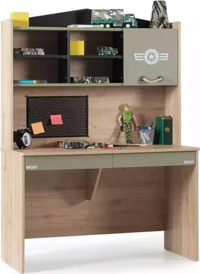 Immagine prodotto di Set di scrivanie Scrivania in legno Libreria Verde Camera dei bambini