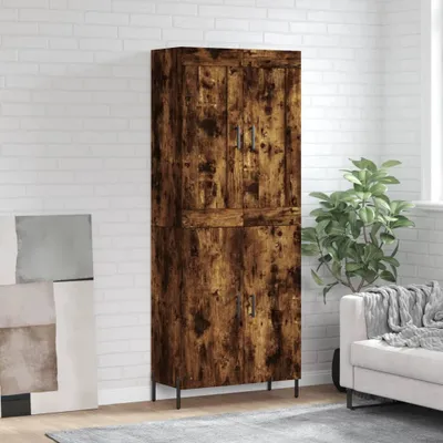 Produktbild von vidaXL Highboard Räuchereiche 69,5x34x180 cm Holzwerkstoff