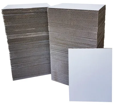Produktbild von 200 Stück Wellpappe Platten 3,5 x 4,5 Zoll