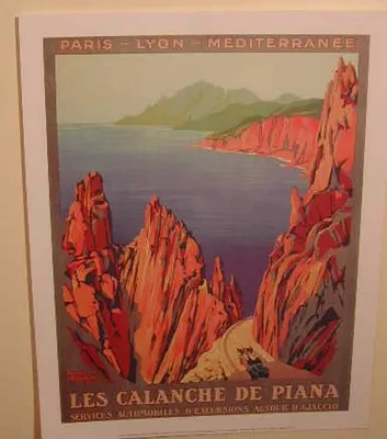 Obrázok produktu pre Calanche de Piana – plagát 24 x 30 cm