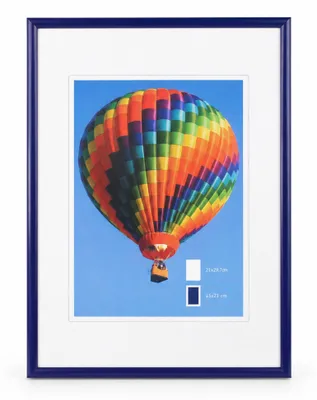 Produktbild von NLS Kunststoff Bilderrahmen Wanddeko Collage Poster Fotorahmen Bildträger Lifestyle - Farbe: Blau | Format: 21x29,7 (DIN A4)