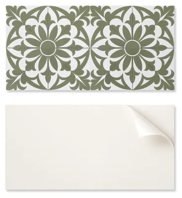 Immagine prodotto di Pannello adesivo in vinile per parete, ideale per una camera da letto, dimensioni 120 x 60 cm, motivo floreale con foglie