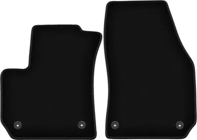 Image de Wielganizator Tapis avant de sol velours sur-mesure pour Opel Zafira B (2005-2014, monospace) noir, jeu 2 pièces, fixations