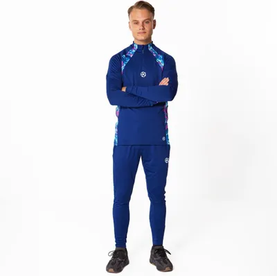 Produktbild von Champions League trainingsanzug Erwachsene - Blau - Größe Medium (M) - Offizieles product - Weste und Hose für Fussball Training