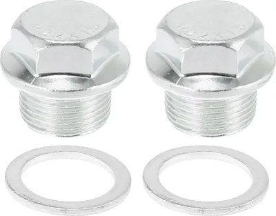 Image de 2pcs Vis Vidange M22 x 1,5 Inox Acier Bouchon Carter d'huile Moteur pour GM Argenté