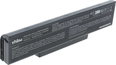 Produktbild von vhbw Akku kompatibel mit Asus A72, K72F, K72DY, A72J, A72F, A72DR, A72D, K72J, K72D, K72, A72JR, A72JK, K72DR Notebook (4400 mAh, 11,1 V, Li-Ion)