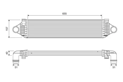 Produktbild von VALEO 818689 Ladeluftkühler LLK für VOLVO V70 III (135) Turbo Intercooler