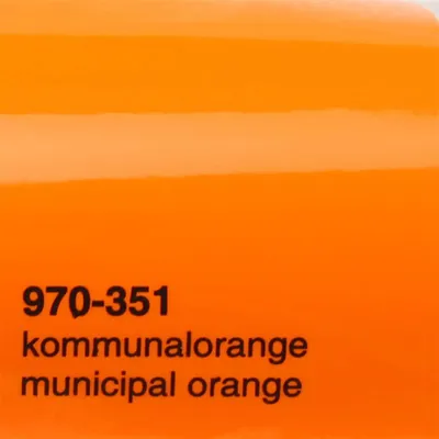 Produktbild von (25€/m²) Oracal 970RA Autofolie 351 Kommunalorange Glanz Folie 152 cm Breite Laufmeterware gegossene Auto Folie selbstklebend