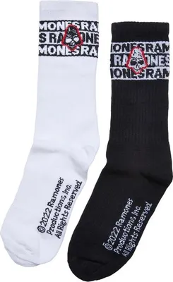 Immagine prodotto di Calzini Mr. Tee Ramones Skull Socks 2-Pack nero/bianco - 35–38