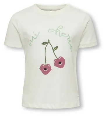 Produktbild von Kids mini Girl Mädchen Kmgcandy Life S/S Printed Tee JRS Noos, Cloud Dancer, 128