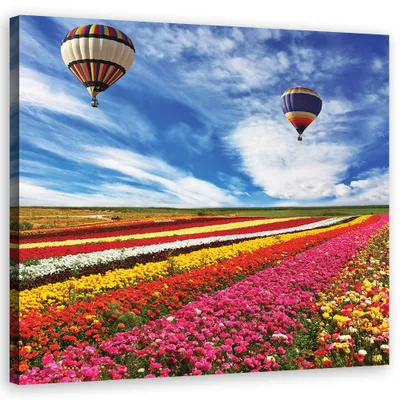 Produktbild von Leinwandbild landschaften - farbe 30x30 cm Feeby farbe wandbild bereit zum aufhängen