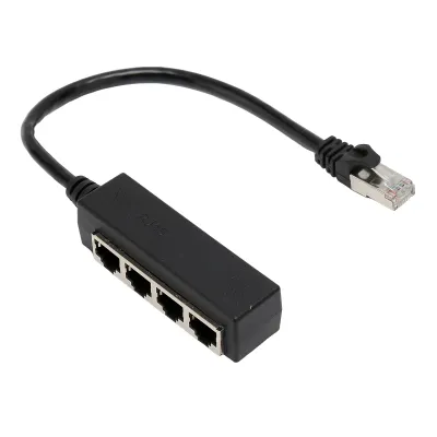 Obrázek produktu pro RJ45 Ethernet rozbočovací kabel Jeden bod čtyři Ethernet kabel rozbočovač ABS PCB RJ45 rozbočovací adaptér pro notebook
