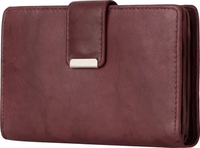 Produktbild von Money Maker RFID Damen Geldbörse Portemonnaie Geldbeutel Leder Bordeaux.