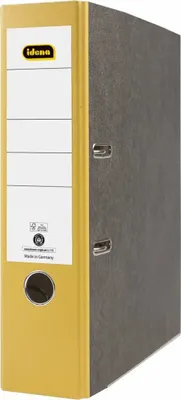 Produktbild von Idena Ordner A4Mix 8cm Wolkenmarmor gelb