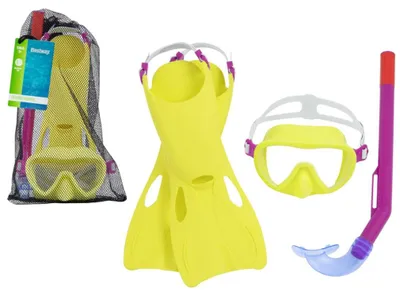 Produktbild von Tauchset Yellow Maske, Flossen, Schlauch Bestway 25039