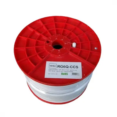 Produktbild von Koax Sat Kabel Venton RG6Q-CCS 120dB 4fach HQ 100m
